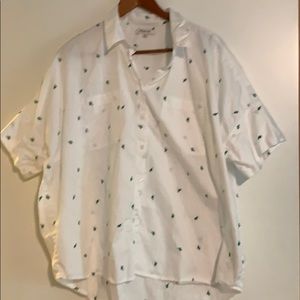 Madewell, XL, cactus, button down
